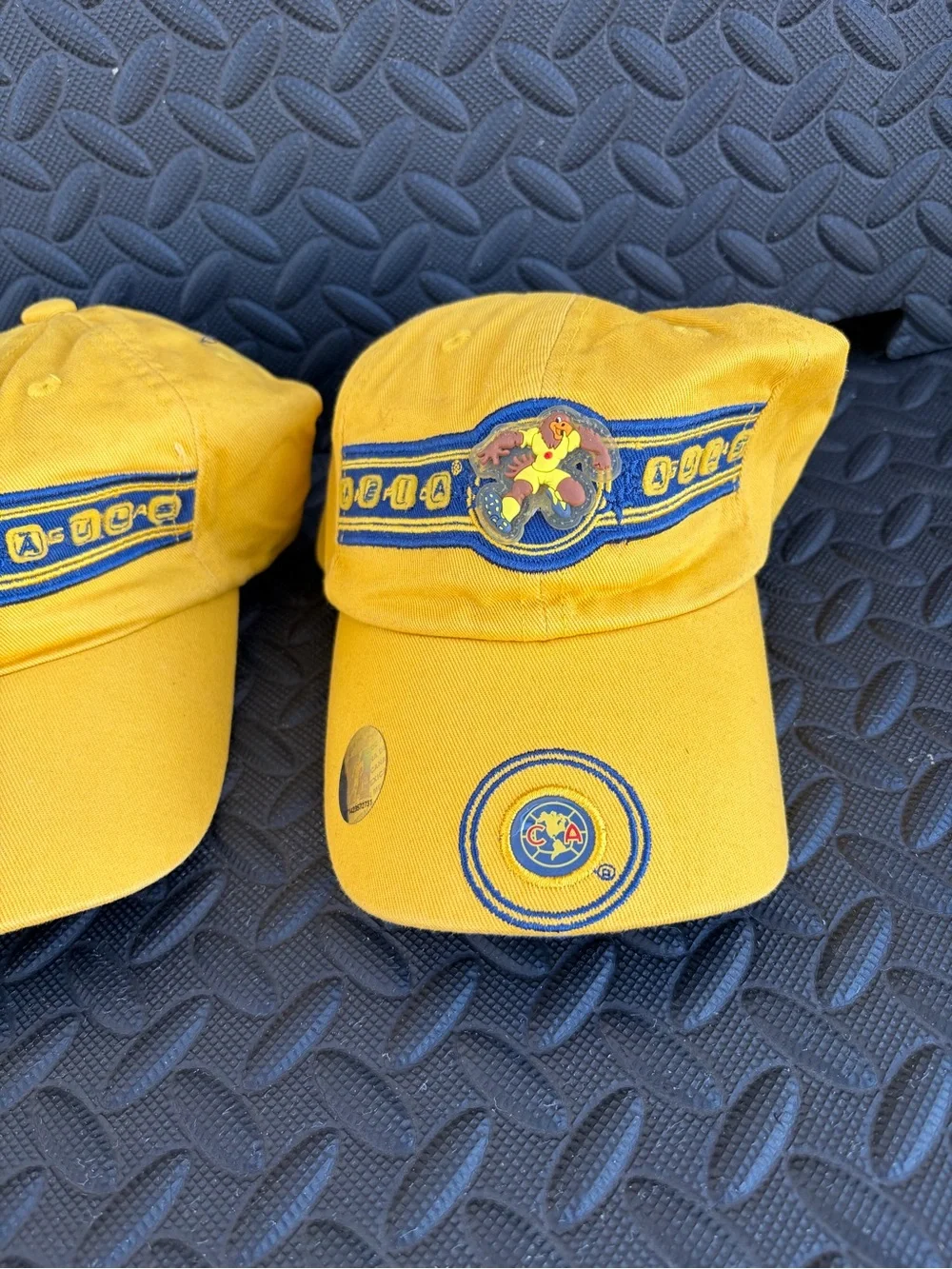 América  Aguilas Yellow Cotton Baseball Cap with Team Crest Unixes